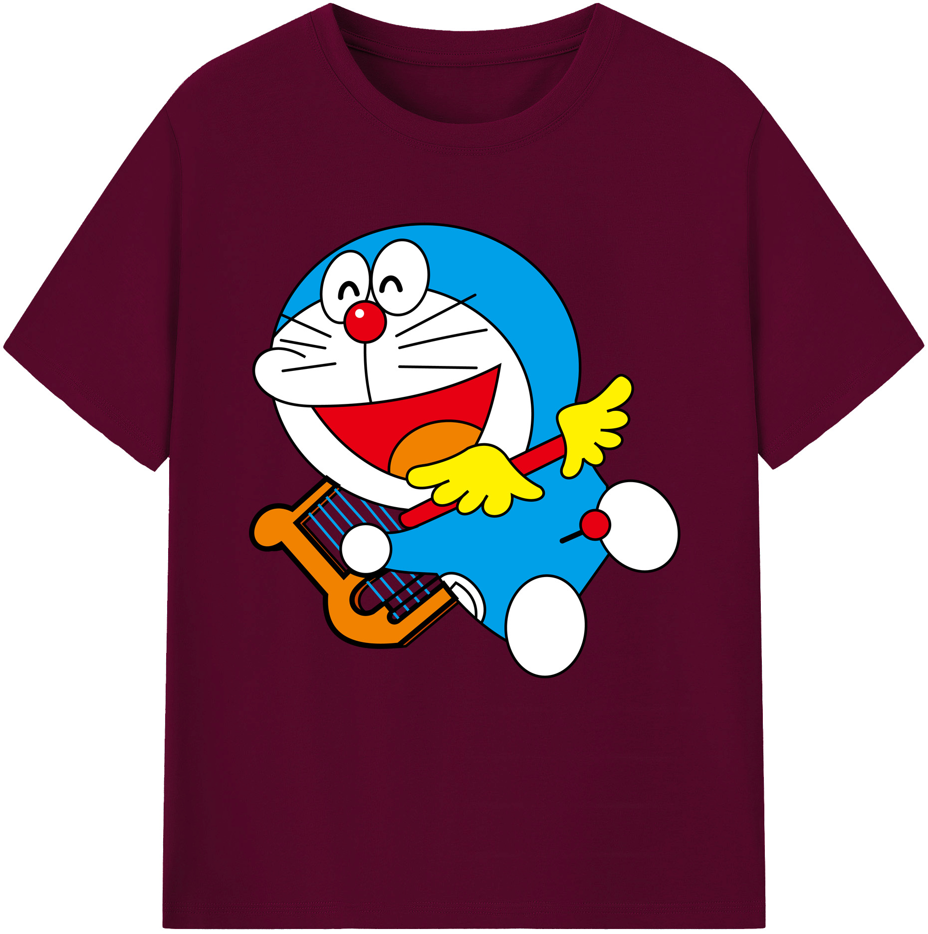 （画像用） ドラえもん Doraemon レディースカジュアルプリントTシャツ（綿100％）